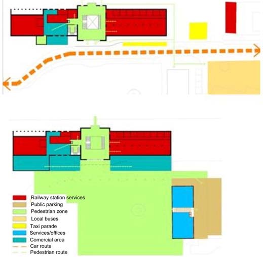 Figure 4 : Städtebau Ramhmenplan, 2012. Ulm-Neu Ulm's Master Remodelling Plan. Source: Neu Ulm City Council. b) FULDA Its connection to the German high-speed network in 1992 contributed to its positioning as an important transport node within the German railway network that serves 20,000 passengers everyday approximately. It is a class 2 Deutsche Bahn node that