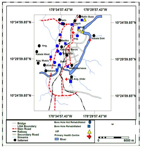 Figure 6 : Effect of the exponent in the calculation of the Hydrological Sensitivity