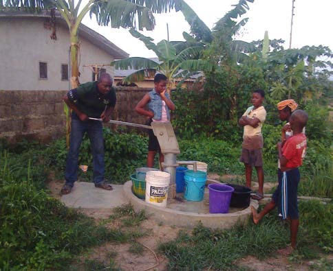 European Union & UNICEF functioning Water Project with a Community in Osun State Different Abuses of Treated Mosquito Net: Use as Net for Goal Posts and for Domestic Gardens Respectively in Osun State A bad and contrary use of ITMN meant to protect the people of Ekiti state against mosquito bite