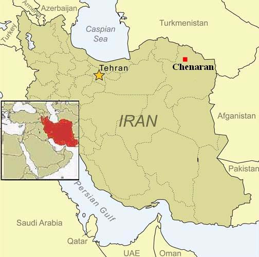 Figure 2 : Location of Chenaran Site
