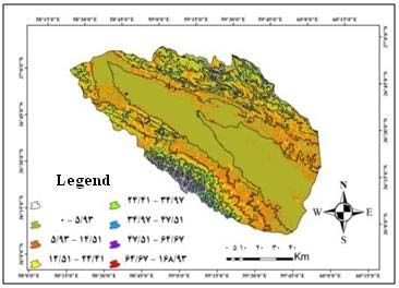 Figure 5 : District level centennial monthly temperature and rainfall trend of Uttarakhand (Correlation values above 0.19 are significant and above 0.25 are highly significant) The state has recorded a continuous growth in population during the last century except in 1921-31, however the urban population has grown at faster rate.Most of the population lives in the lower districts where urban share is high (Fig.6).