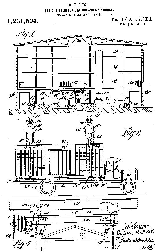 Fig.9: The 20 feet full steel container of Benjamin Franklin Fitch, 1931[17] 
