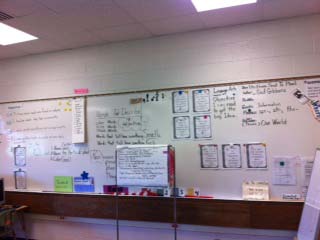 Figure 11 : Computers in the classroom. This figure shows a reading center for one of the literacy activities that children used to take a reading test after reading their books