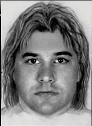 Fig. 1. The EvoFIT (left) and person (right) convicted in the 'Beast of Bozeat' case. Shortly after the crime, the perpetrator is believed to have changed his hairstyle in an attempt to conceal identity, as illustrated here.