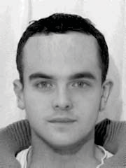 Fig. 3. Witnesses select from screens such as this. The external parts of the face are blurred to help witnesses concentrate on the central facial region.