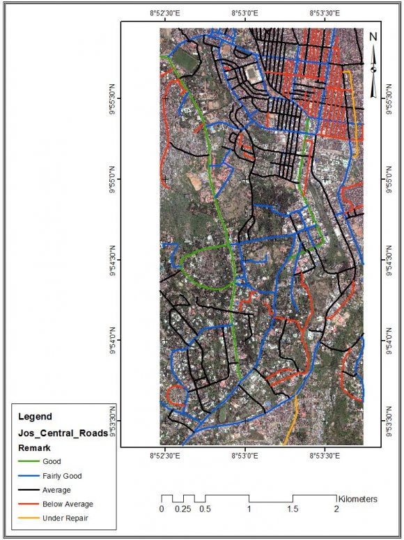 Journals Inc. (US)An Assessment of Road Network Quality in Jos City, Nigeria: Using Geographic Information System (GIS)