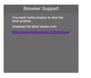 Figure 4: Required browser for offline access.