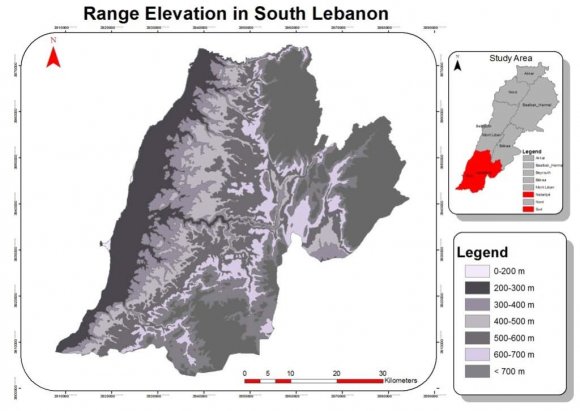 GIS-Based Map for Best Suitable Place for Cultivating Permanent Trees in South-Lebanon 29