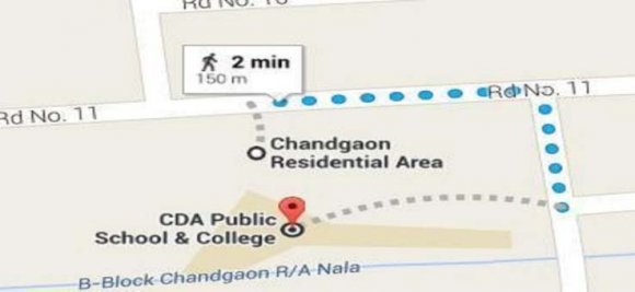 Figure 3.13: Location 3 to Criteria 4 distance iv. Location 4 (Muradpur Cir) Location 4 to criteria 1 (College) distance shown the figure 3.14, location 4 to criteria 2 (Market) distance shown the figure 3.15, location 4 to criteria 3 (Hospital) distance shown the figure 3.16, location 4 to criteria 4 (Park) distance shown the figure 3.17 , Location 4 for all criteria (College, Market, Hospital, and Park) distance together shows the table 3.6.