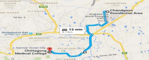 Figure 3.16: Location 4 to Criteria 3 distance