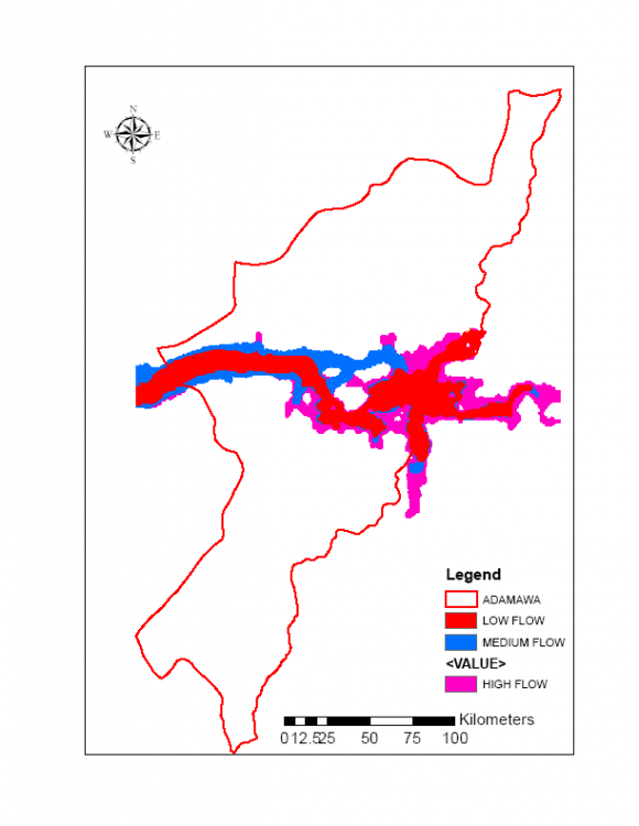 CAESAR is a two dimensional flow and sediment transport model. The basic components of the CAESAR model are Digital Elevation Model, flow data and sediment information. Key processes operating in the model is shown in figure 3. It can simulate morphological changes in river catchments or reaches, on a flood by flood basis, over periods up to several thousands of years (Coulthard et al. 2002). CAESAR occupies a unique space in fluvial modelling. It has the capability to simulate timescales that are useful to engineers, researchers of fluvial systems (1-100 years) and to simulate flooding and morphological change of pertinent spatial scales (from 2 km reaches to 400+ km catchments). The cellular framework uses a regular mesh of grid cells to represent the river catchment studied. It is based upon the cellular automaton concept, whereby the repeated iteration of a series of rules on each of these cells determines the behaviour of the whole system. Some factors or rules exist in CAESAR for a hydrological model, hydraulic model (flow routing), fluvial erosion and deposition, and slope, processes.