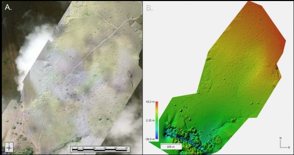 Mapping of Mid-Holocene Anthropogenic Landscapes in Guyana with Kite Aerial Photography