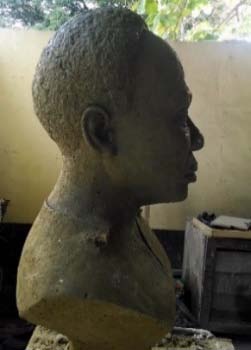 Fig.18: Annealing Al. sheet Fig. 19: hammering Al. sheet Fig. 20: hammering Al. sheet for the forming processes for the bottom part of 'B' for the upper head part