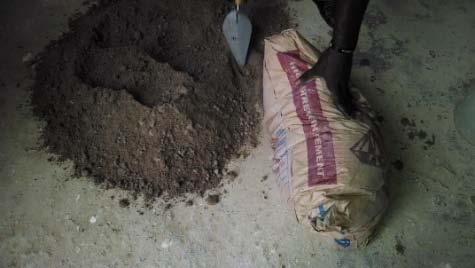 Fig. 21: Forming eyes Fig. 22: Forming nose Fig. 23: Forming mouth Fig. 24: Forming ears After creating the basic facial part of the mould, the intricate facial features were fabricated next using a different approach namely chasing and repousse. The clay models of the eyes, nose, mouth and ears served as reference models on which the researchers looked unto to form them separately one by one.