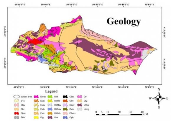 Figure 8 : Slope Map of the studied area.