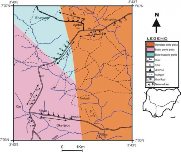 Figure 2 : Location of the study area