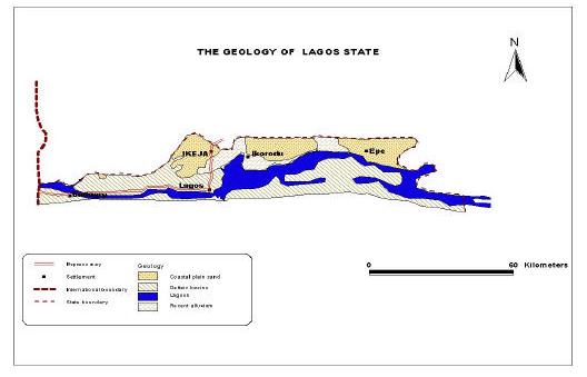 Figure 4 : The Schlumberger Depth Sounding curve beneath the surveyed area at Dangote,Ikeja