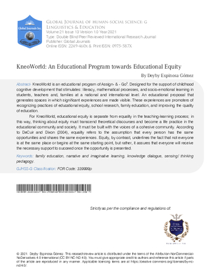 KneoWorld: An Educational Program towards Educational Equity