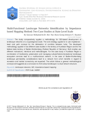 Multi-Functional Landscape Networks Identification by Impedance based Mapping Method: Two Case Studies at State Level Scale