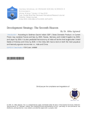 Developmet Strategy : The Seventh Heaven