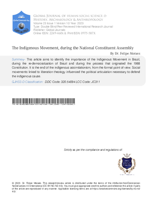 The Indigenous Movement, during the National Constituent Assembly