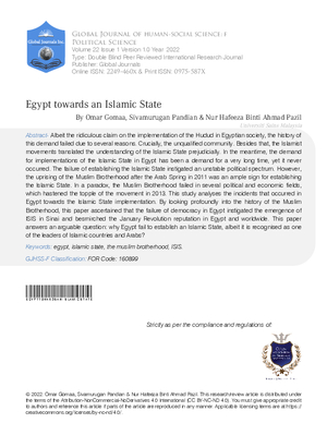 Egypt Towards an Islamic State