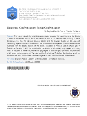 Theatrical Confrontation: Social Confrontation