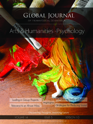 GJHSS-A Arts: Volume 14 Issue A5