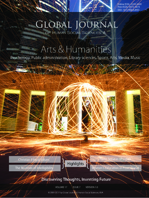 GJHSS-A Arts: Volume 17 Issue A7