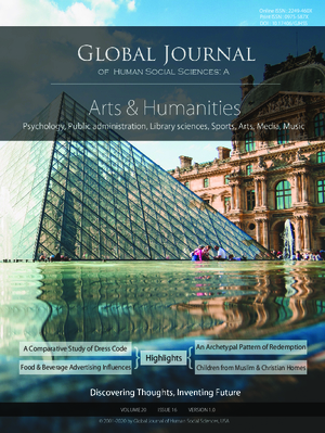 GJHSS-A Arts: Volume 20 Issue A16