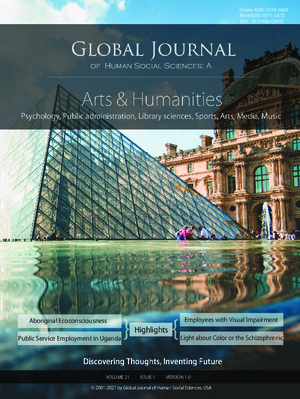 GJHSS-A Arts: Volume 21 Issue A1