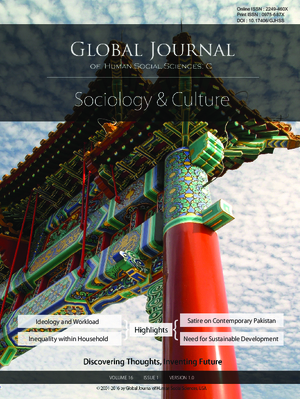 GJHSS-C Sociology: Volume 16 Issue C1