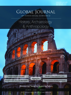 GJHSS-D History, Archeology and Anthropology: Volume 20 Issue D1