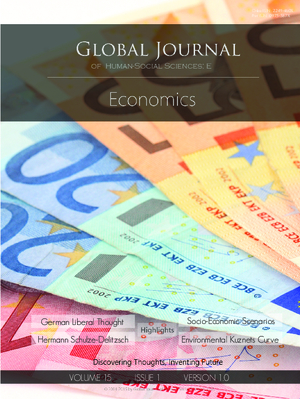 GJHSS-E Economics: Volume 15 Issue E1