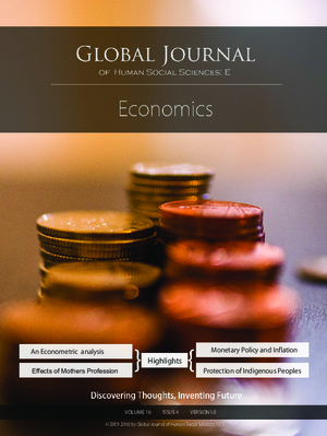 GJHSS-E Economics: Volume 16 Issue E4