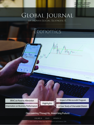 GJHSS-E Economics: Volume 20 Issue E1