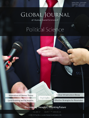 GJHSS-F Political Science: Volume 17 Issue F2