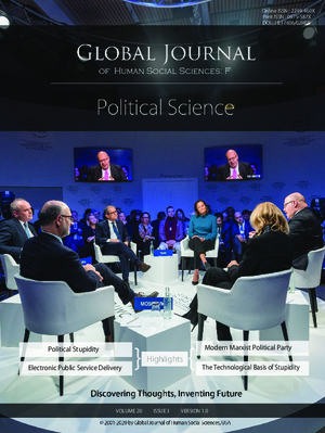 GJHSS-F Political Science: Volume 20 Issue F3