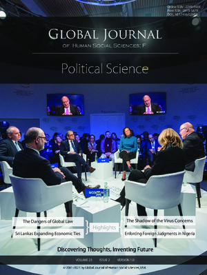 GJHSS-F Political Science: Volume 23 Issue F2