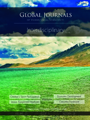 GJHSS-H Interdisciplinary: Volume 13 Issue H3