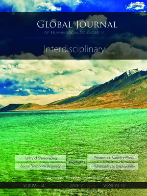 GJHSS-H Interdisciplinary: Volume 14 Issue H2