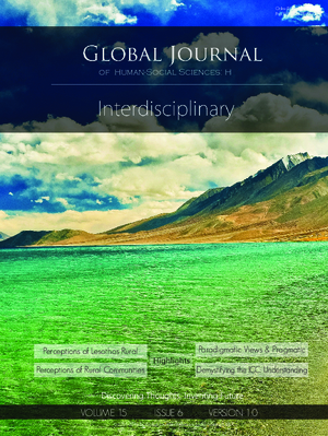 GJHSS-H Interdisciplinary: Volume 15 Issue H6