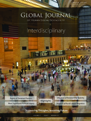 GJHSS-H Interdisciplinary: Volume 17 Issue H7