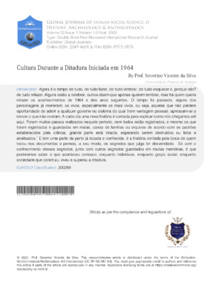Cultura Durante A Ditadura Iniciada Em 1964
