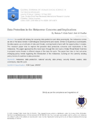 Data Protection in the Metaverse: Concerns and Implications