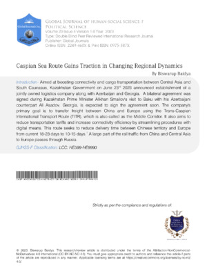 Caspian Sea Route Gains Traction in Changing Regional Dynamics