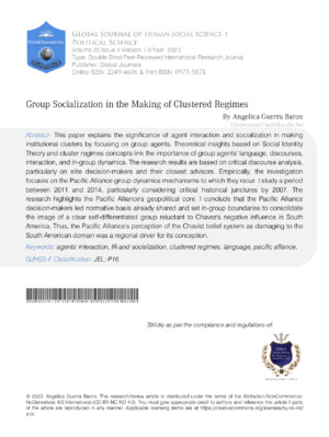 Group Socialization in the Making of Clustered Regimes