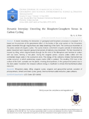 Dynamic Interplay: Unveiling the Biosphere-Geosphere Nexus in  Carbon Cycling