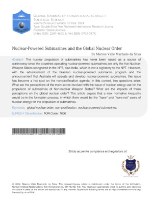 Nuclear-Powered Submarines and the Global Nuclear Order