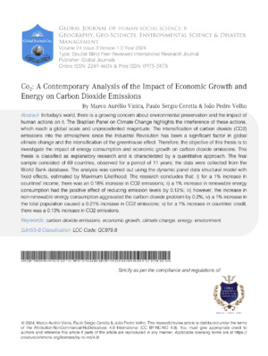 CO2: A Contemporary Analysis of the Impact of Economic Growth and Energy on Carbon Dioxide Emissions